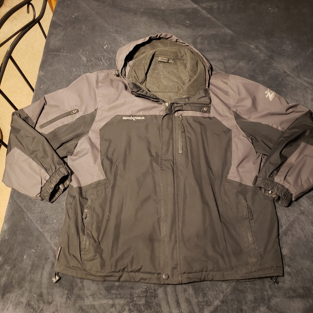 Zero Exposur 2XL All Season Jacket Black and Gray